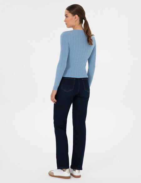 Lacivert Straight Fit Jean Pantolon - 50318007011