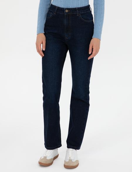 Lacivert Straight Fit Jean Pantolon - 50318007011