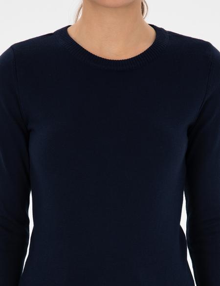 Lacivert Slim Fit Bisiklet Yaka Basic Kazak - 50315758029