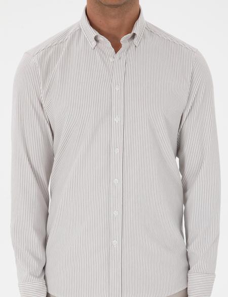 Vizon Slim Fit Çizgili Slim Fit Gömlek - 50311396086