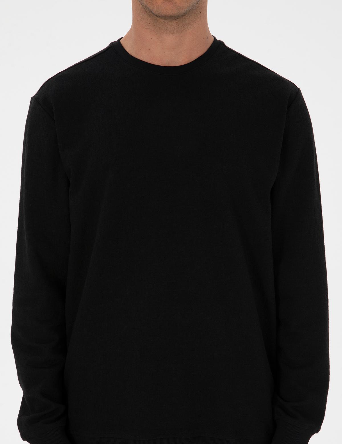 Siyah Regular Fit Sweatshirt - 50313944018