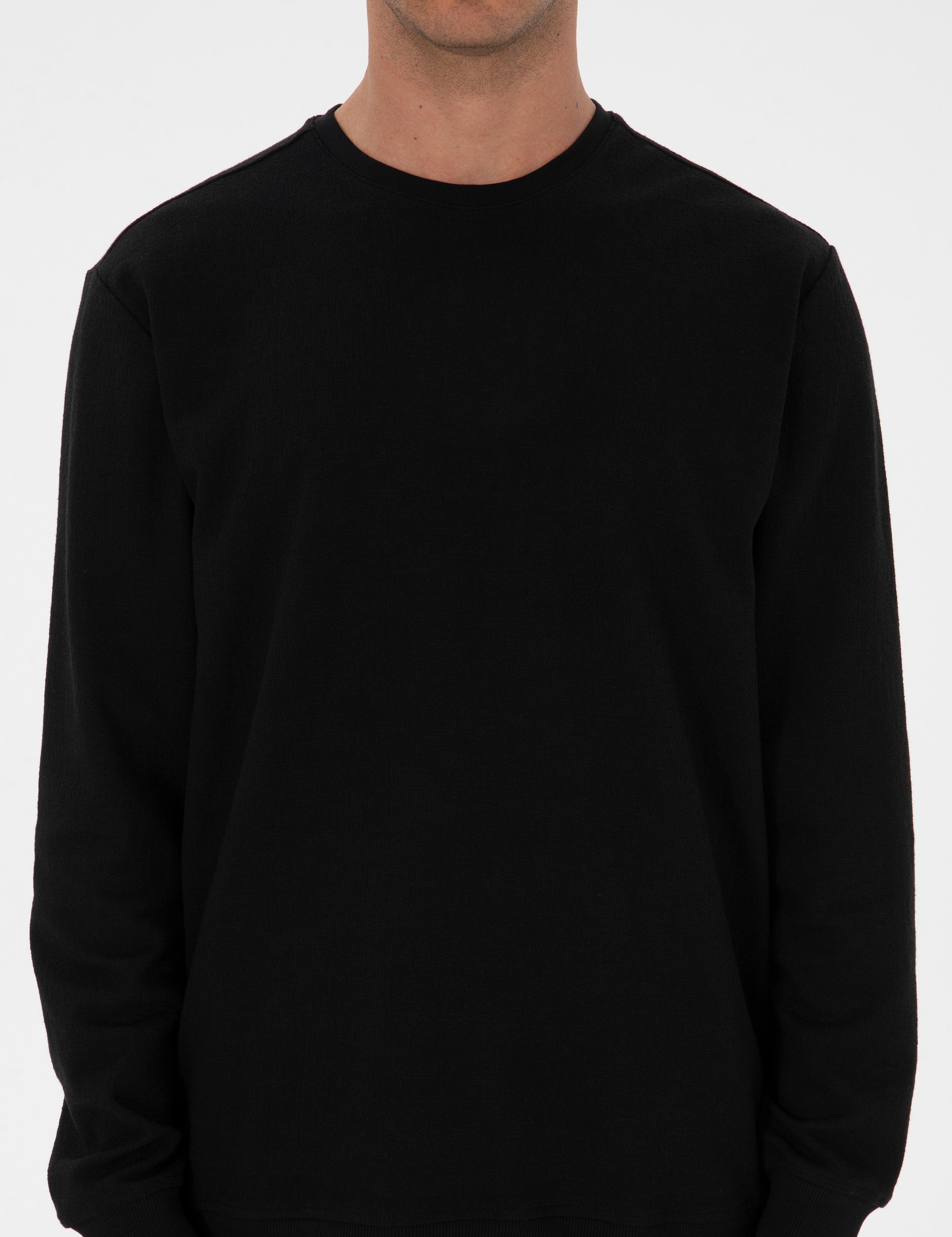 Siyah Regular Fit Sweatshirt