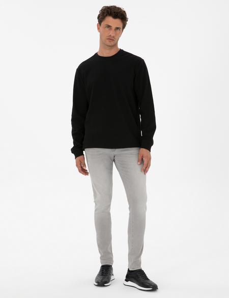 Siyah Regular Fit Sweatshirt - 50313944018