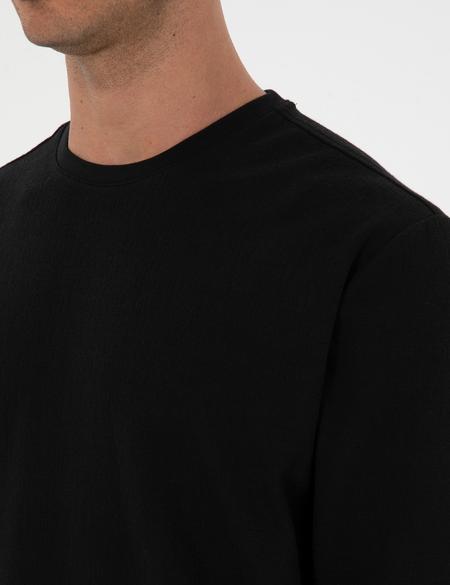 Siyah Regular Fit Sweatshirt - 50313944018