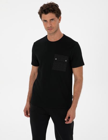 Siyah Regular Fit Tişört - 50316594004