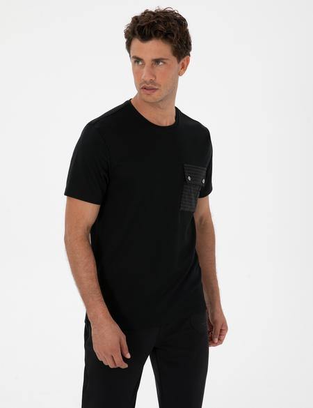 Siyah Regular Fit Tişört - 50316594004