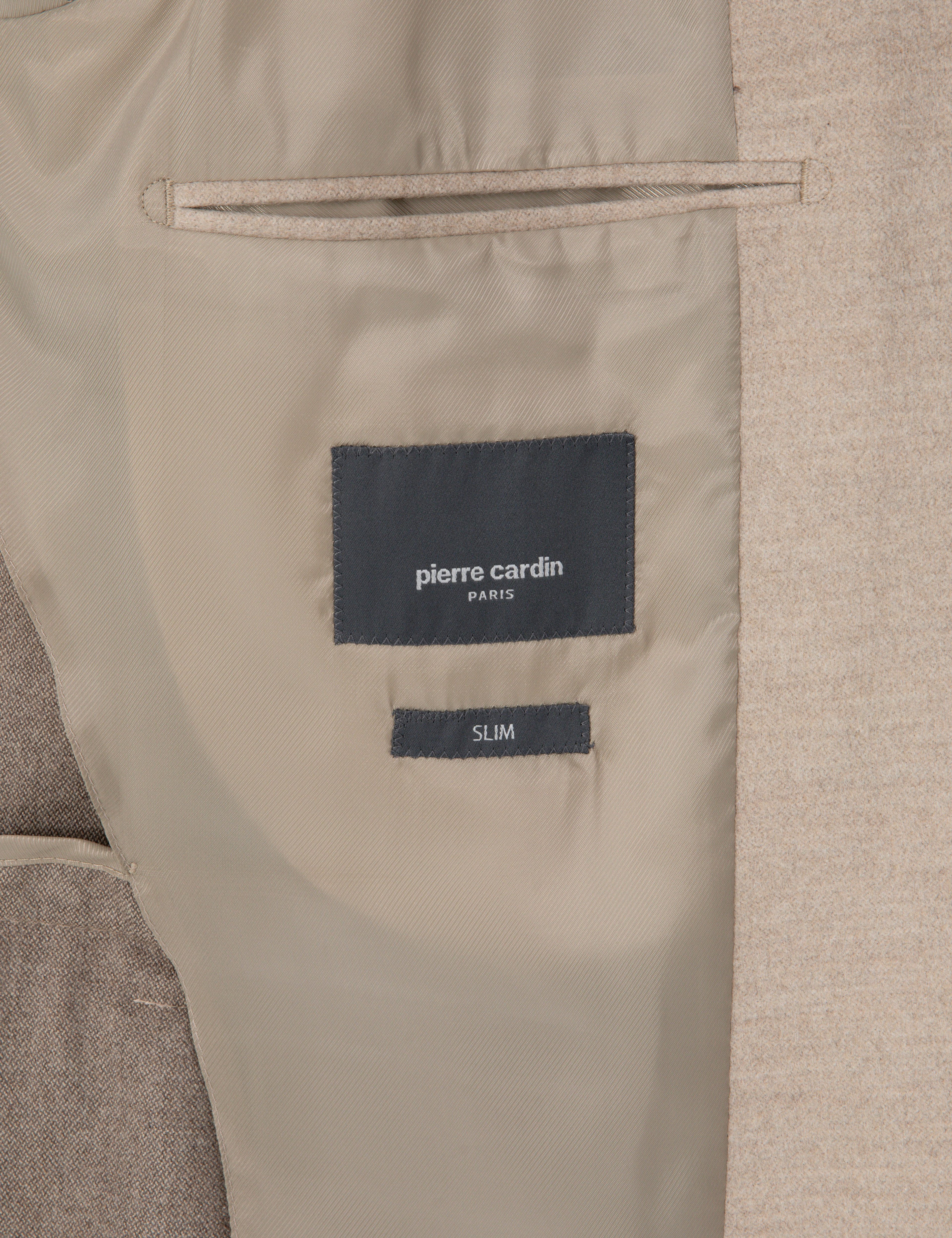 Bej Slim Fit Ceket