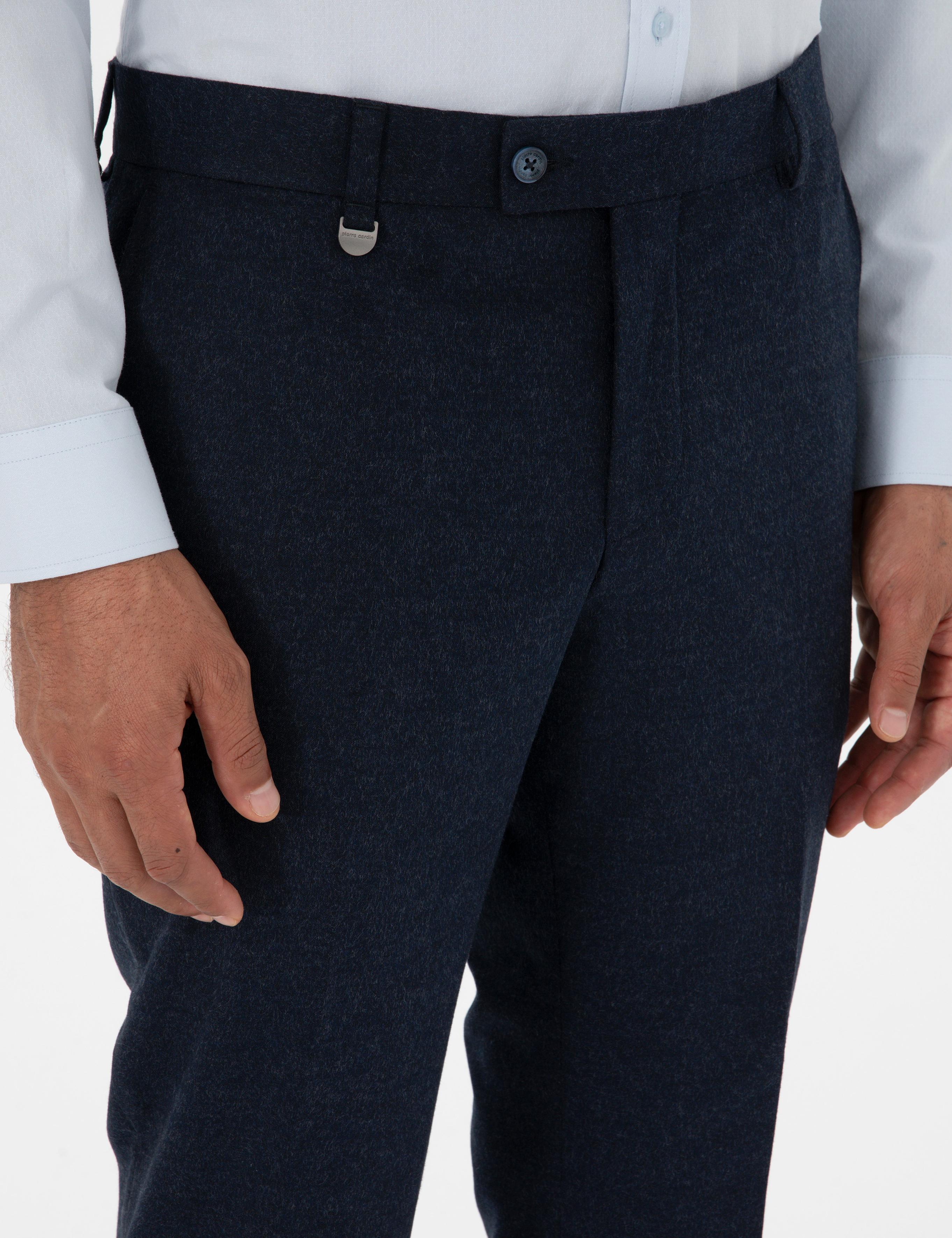 Lacivert Slim Fit Kumaş Pantolon