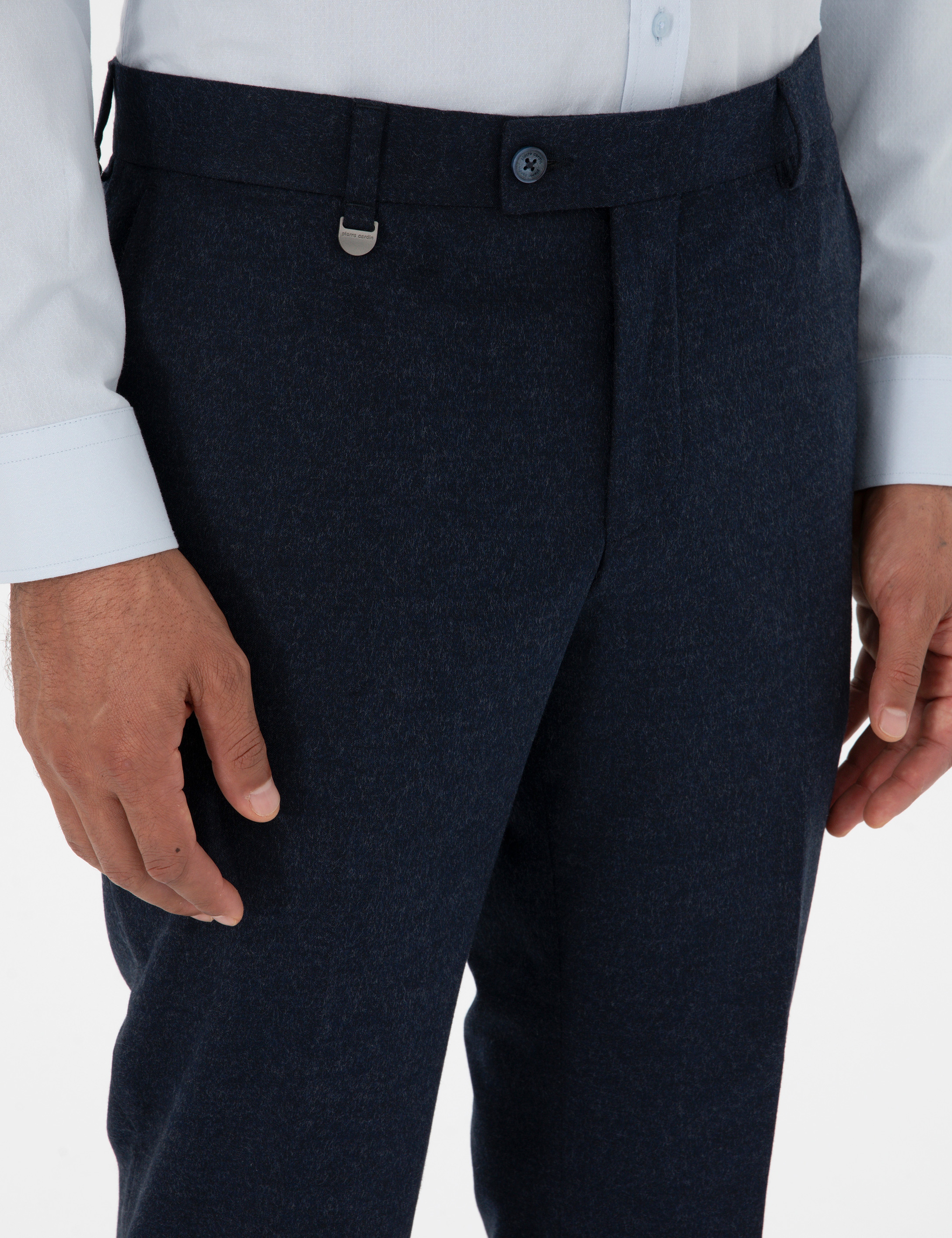 Lacivert Slim Fit Kumaş Pantolon - Image 5