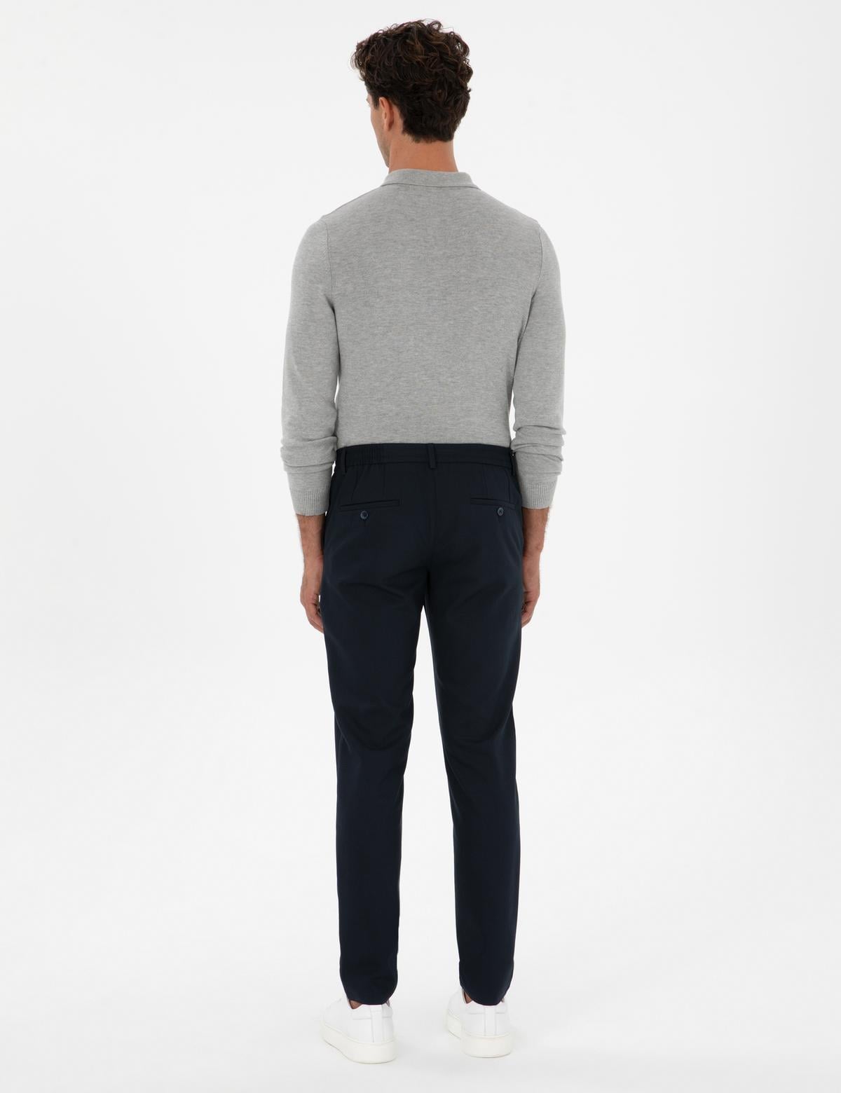 Lacivert Ex. Slim Fit Kumaş Pantolon - 50311728137