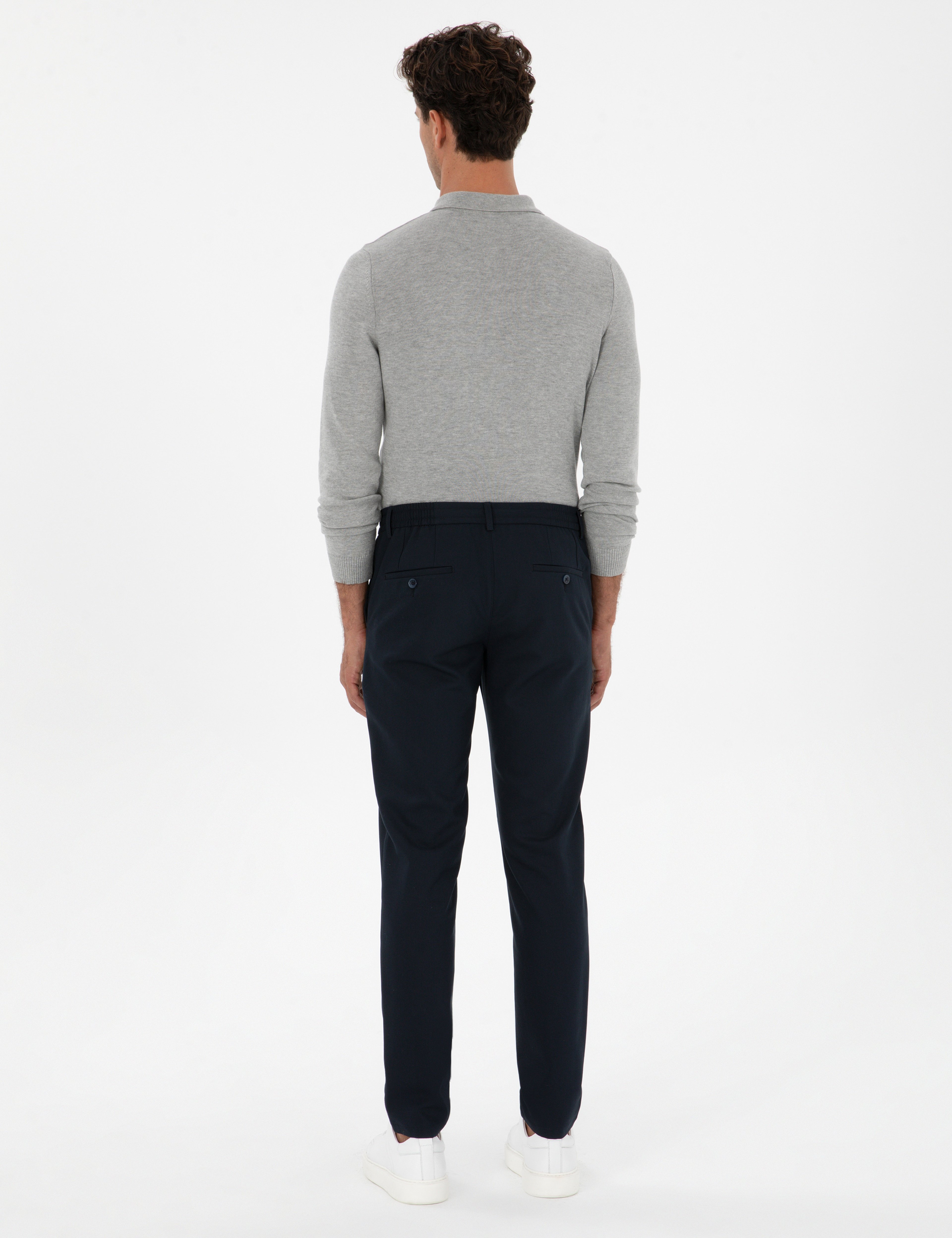 Lacivert Ex. Slim Fit Kumaş Pantolon