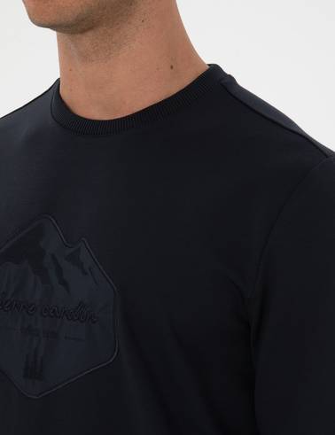 Lacivert Regular Fit Sweatshirt