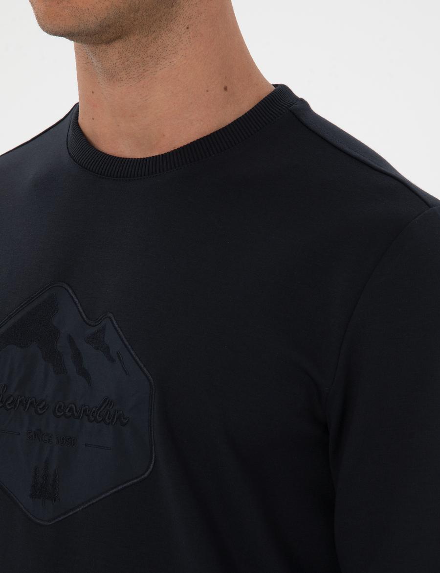 Lacivert Regular Fit Sweatshirt