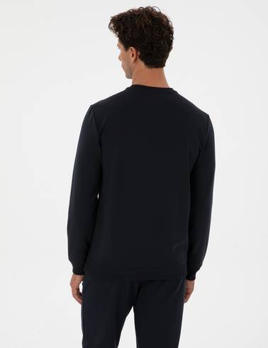 Lacivert Regular Fit Sweatshirt