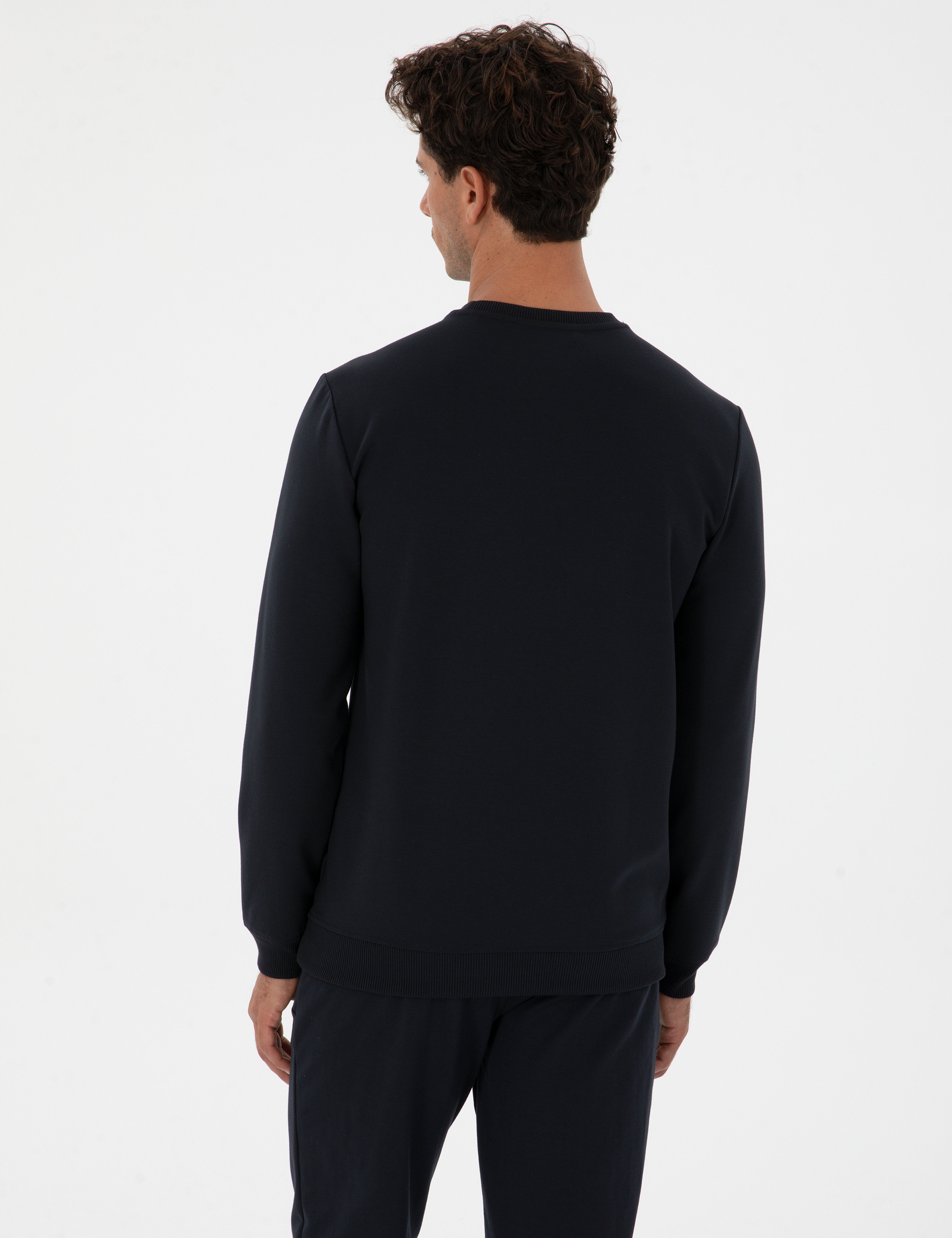 Lacivert Regular Fit Sweatshirt - Image 5