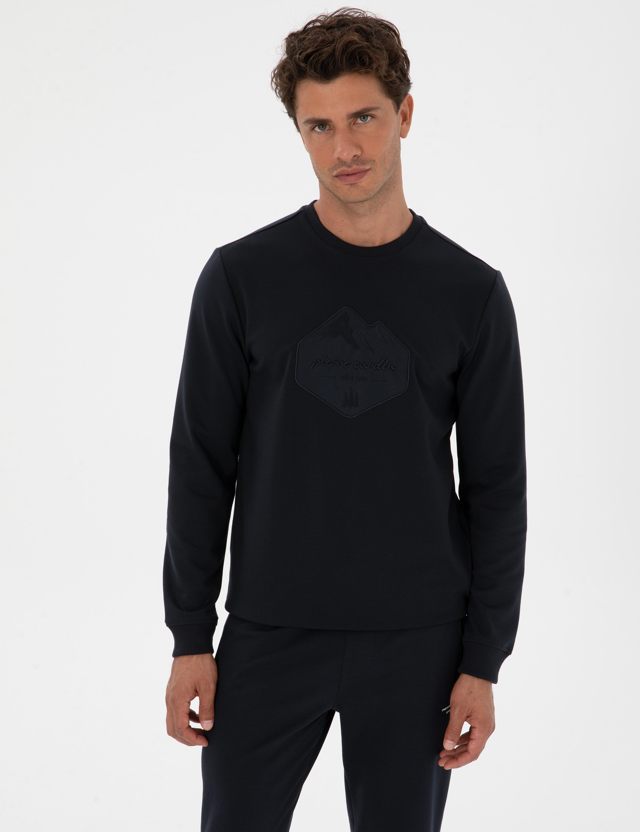 Lacivert Regular Fit Sweatshirt