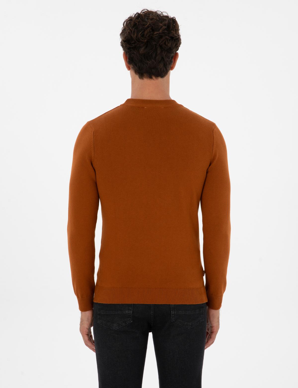 Pas Slim Fit Çeyrek Yaka Basic Triko Kazak - 50315456019