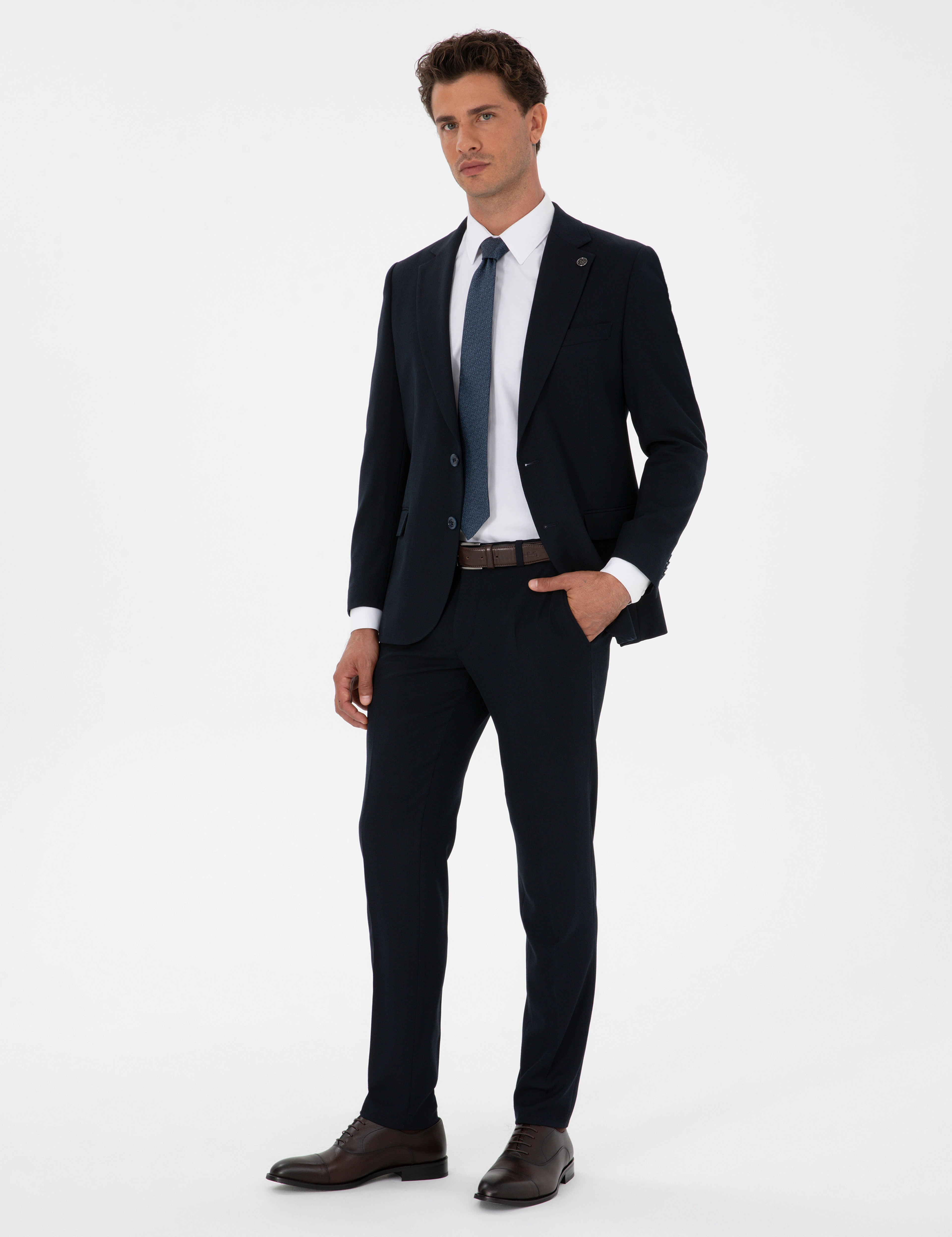 Lacivert Ex. Slim Fit Takım Elbise - Image 4