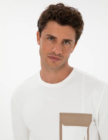 Ekru Regular Fit Sweatshirt
