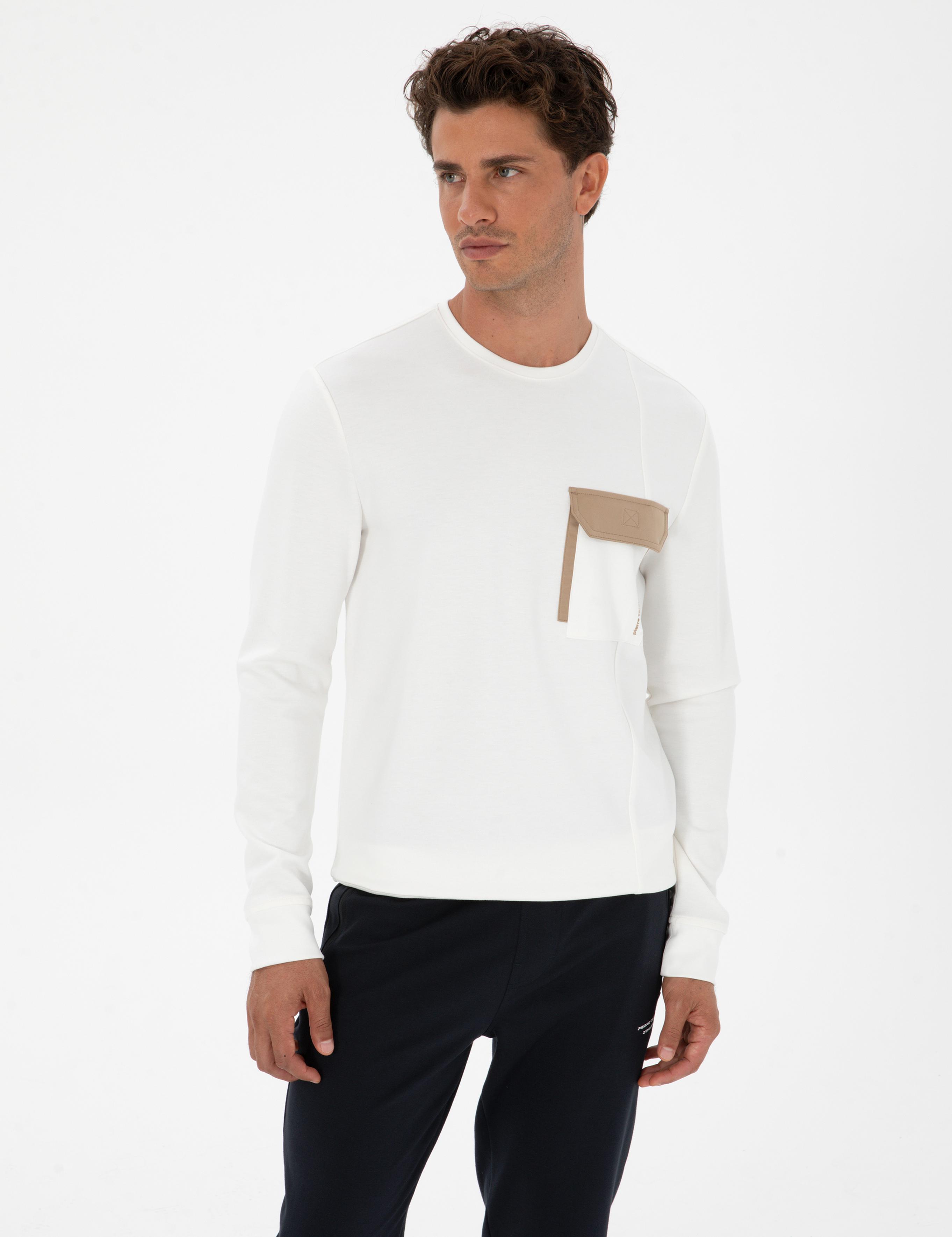 Ekru Regular Fit Sweatshirt