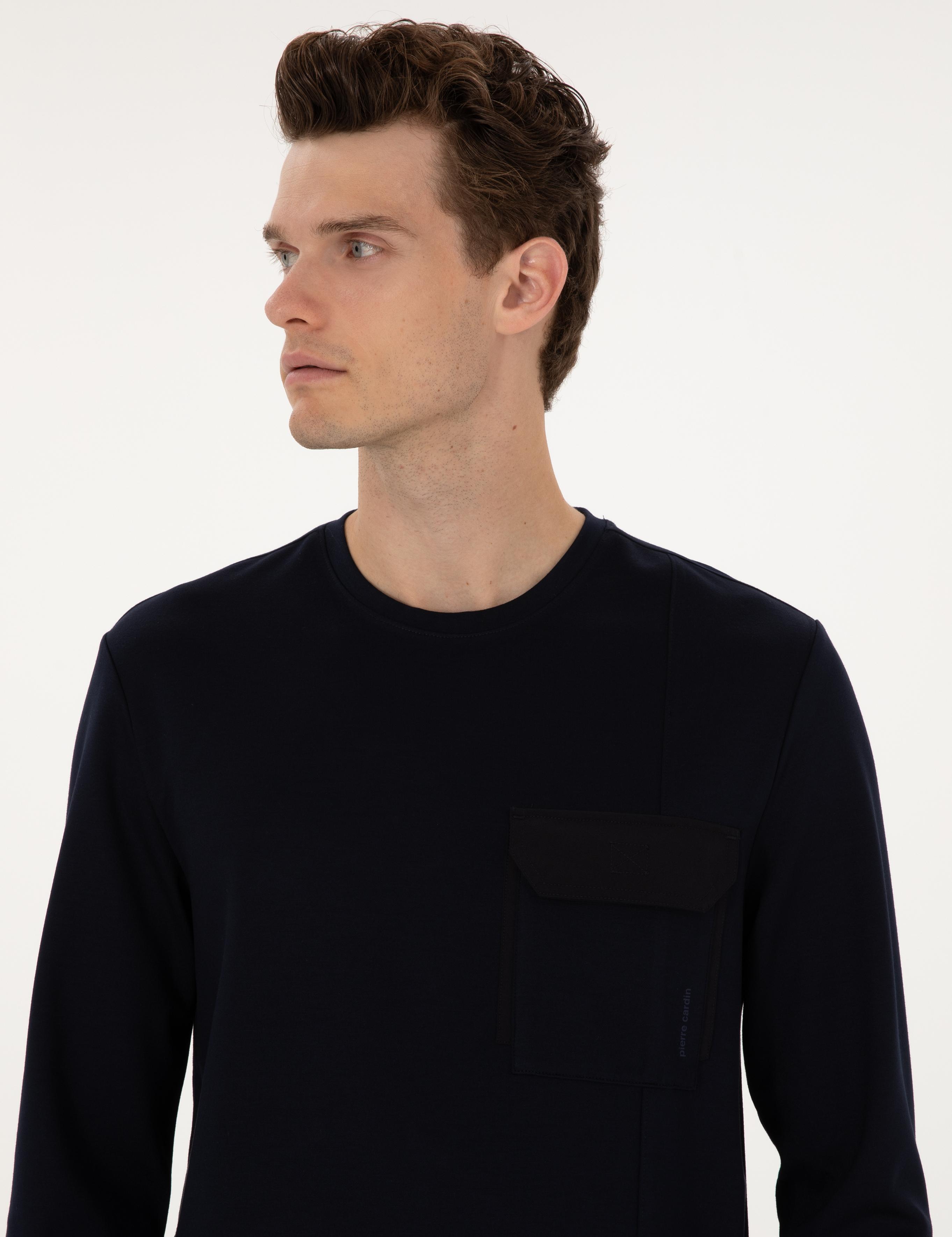 Lacivert Regular Fit Sweatshirt