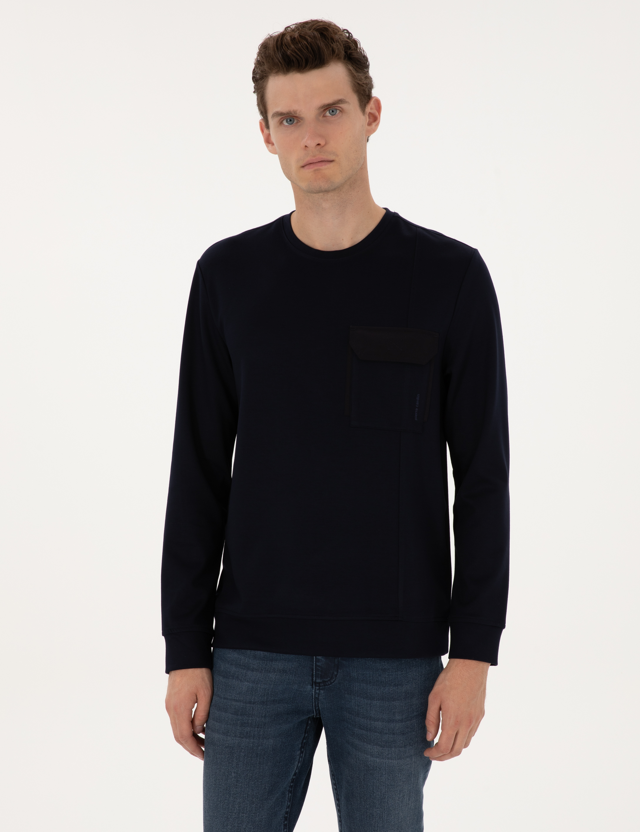 Lacivert Regular Fit Sweatshirt - Image 1