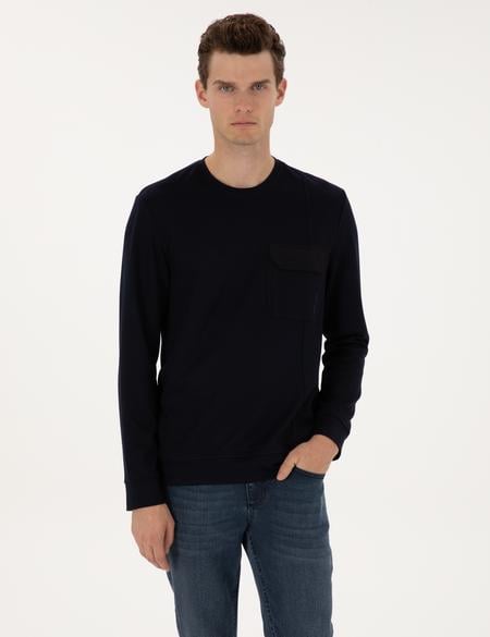 Lacivert Regular Fit Sweatshirt - 50315760012