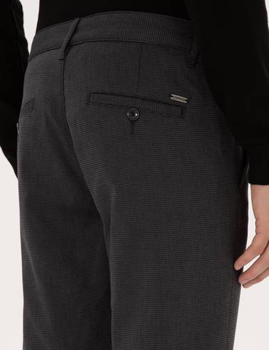 Siyah Slim Fit Kanvas Pantolon