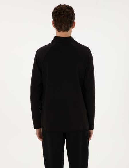 Siyah Regular Fit Sweatshirt - 50313749017