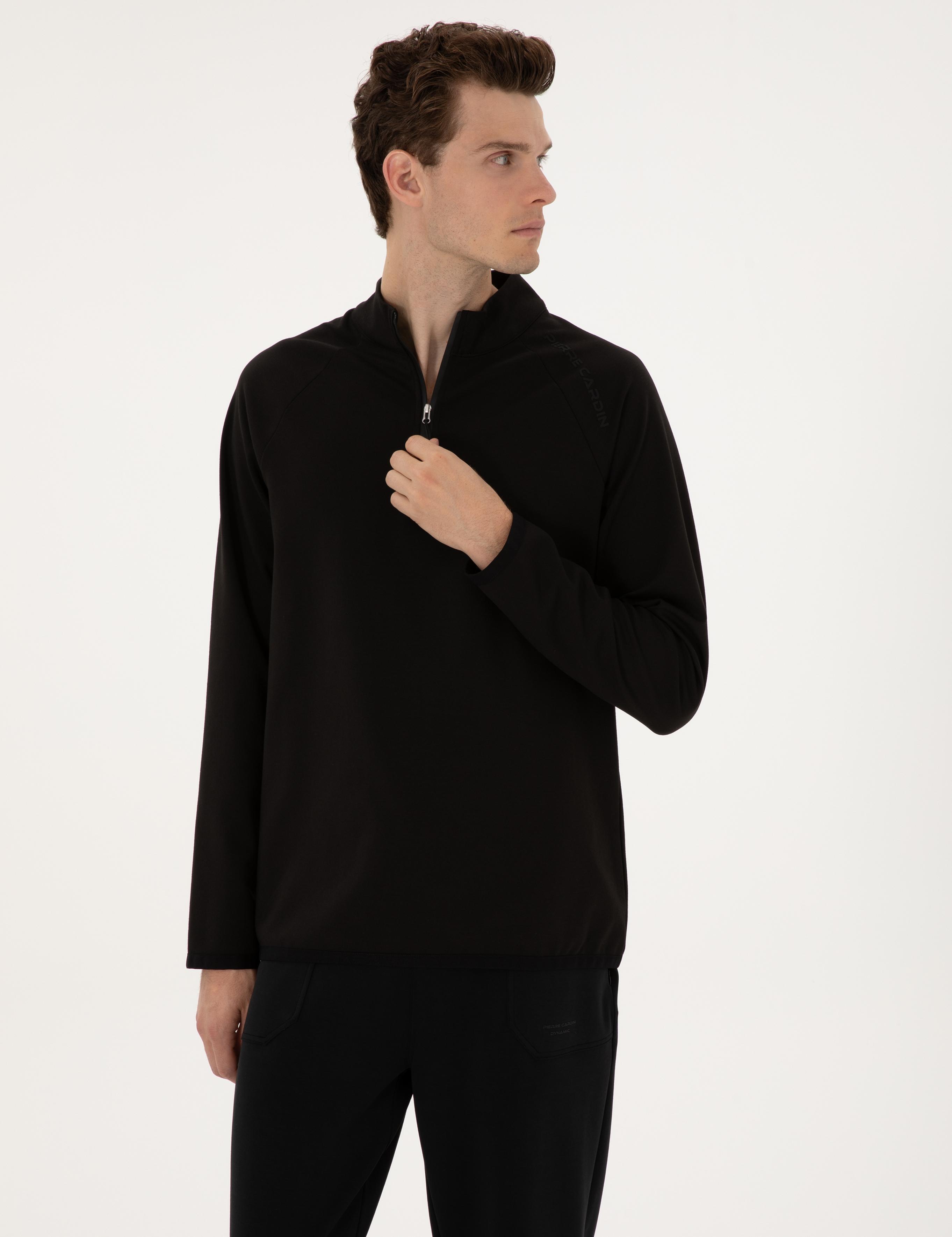 Siyah Regular Fit Sweatshirt