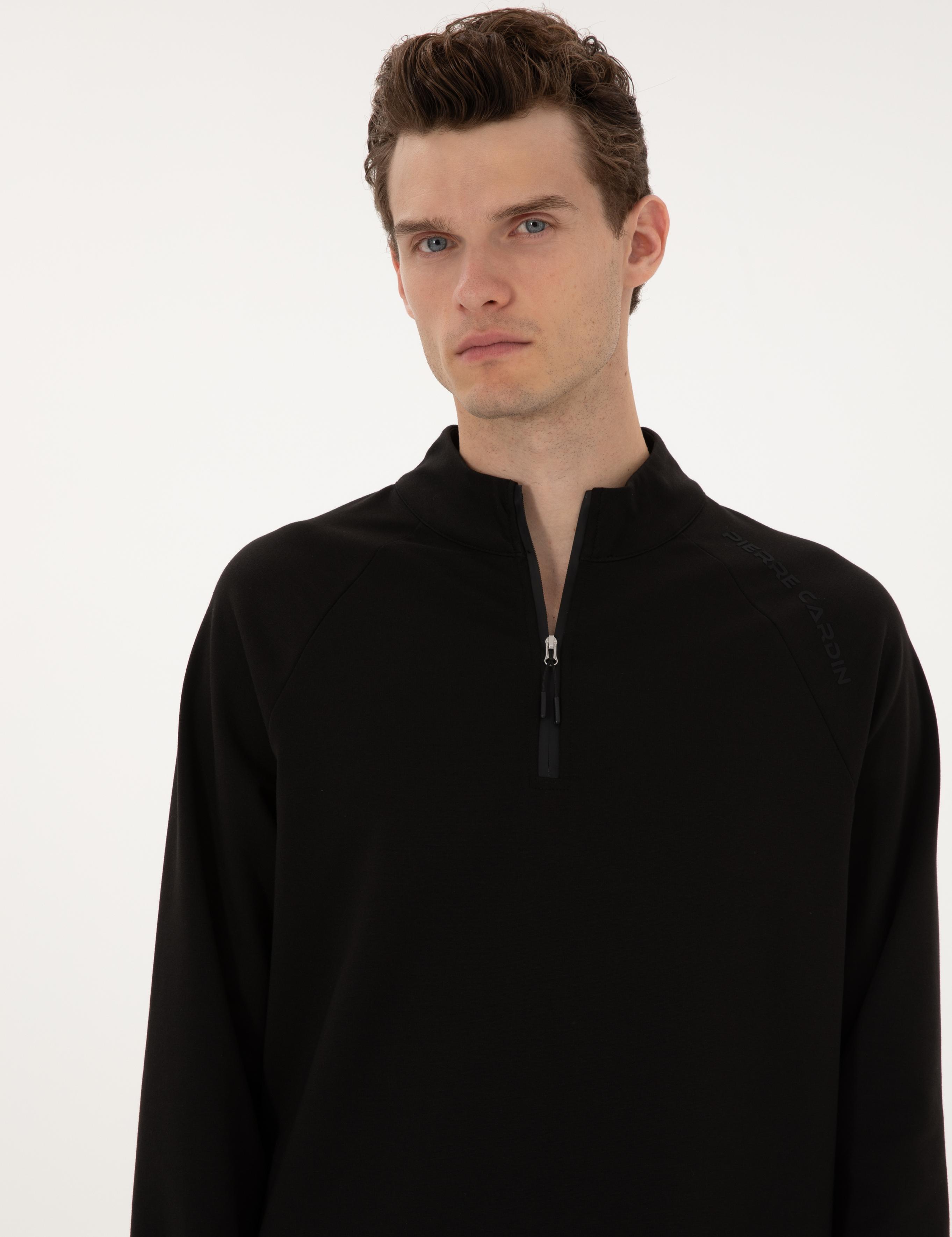 Siyah Regular Fit Sweatshirt