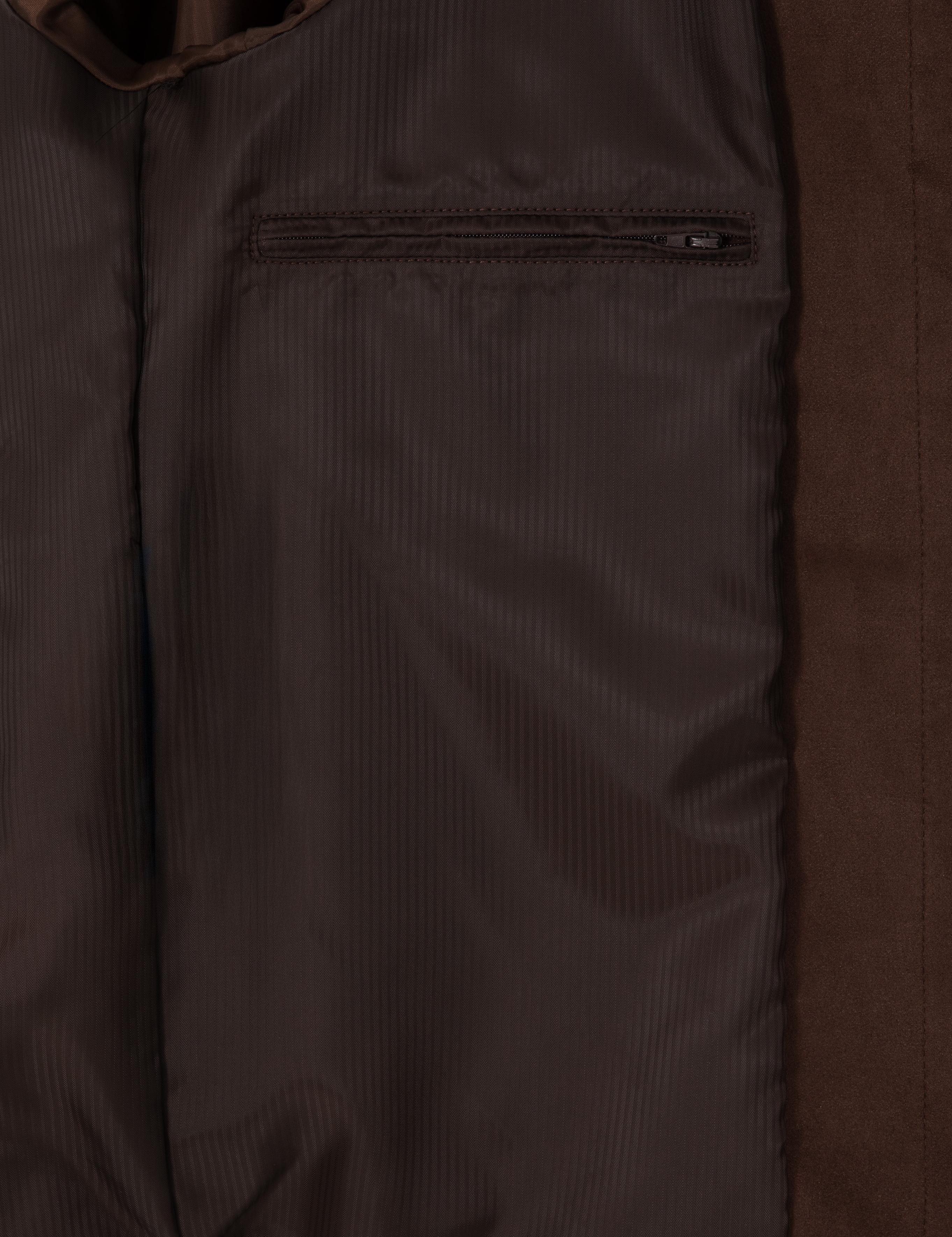 Kahverengi Suni Deri Ceket