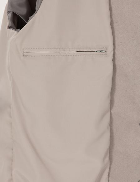 Gri Suni Deri Ceket - 50318155004