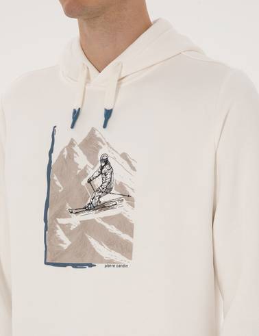 Ekru Regular Fit Sweatshirt