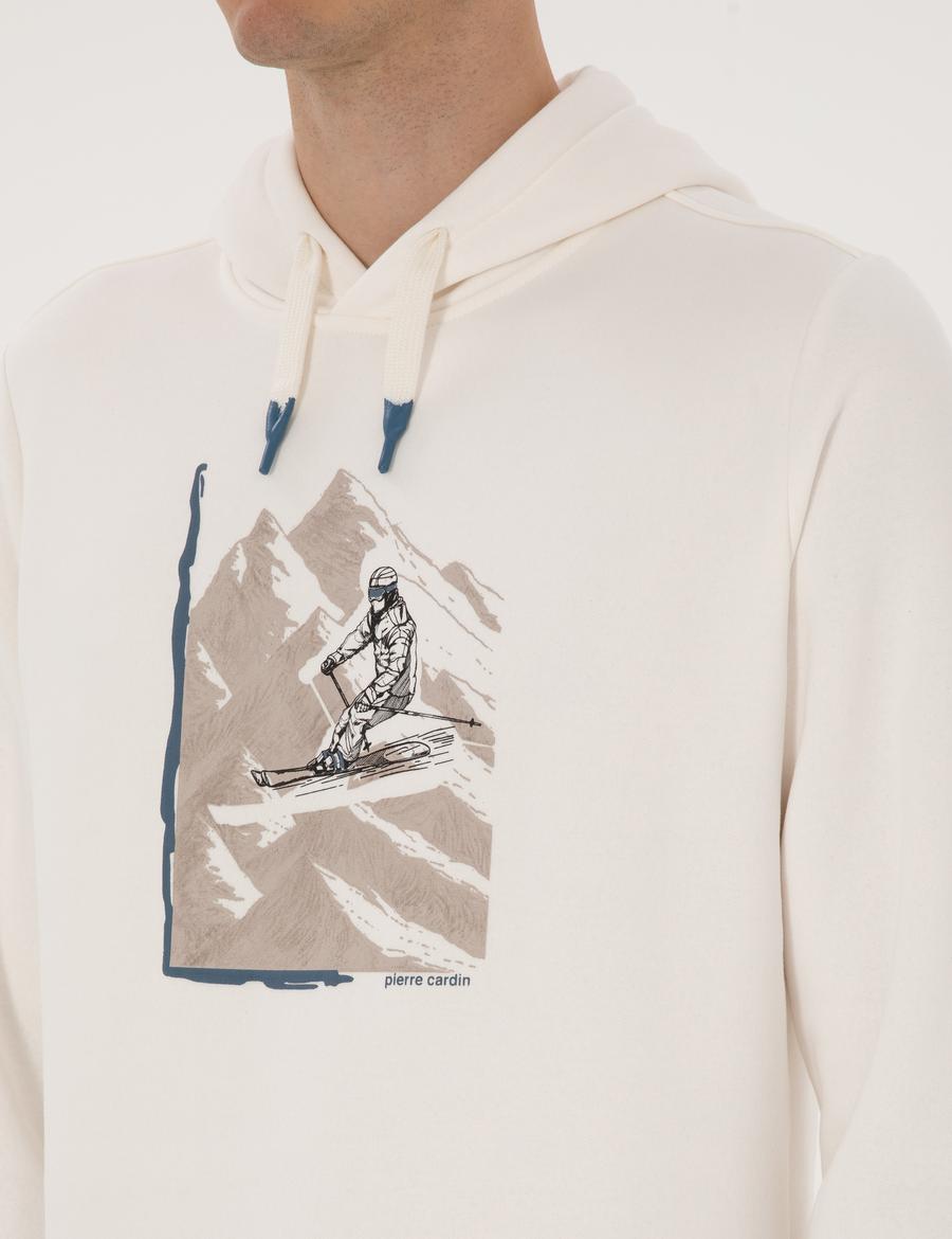 Ekru Regular Fit Sweatshirt