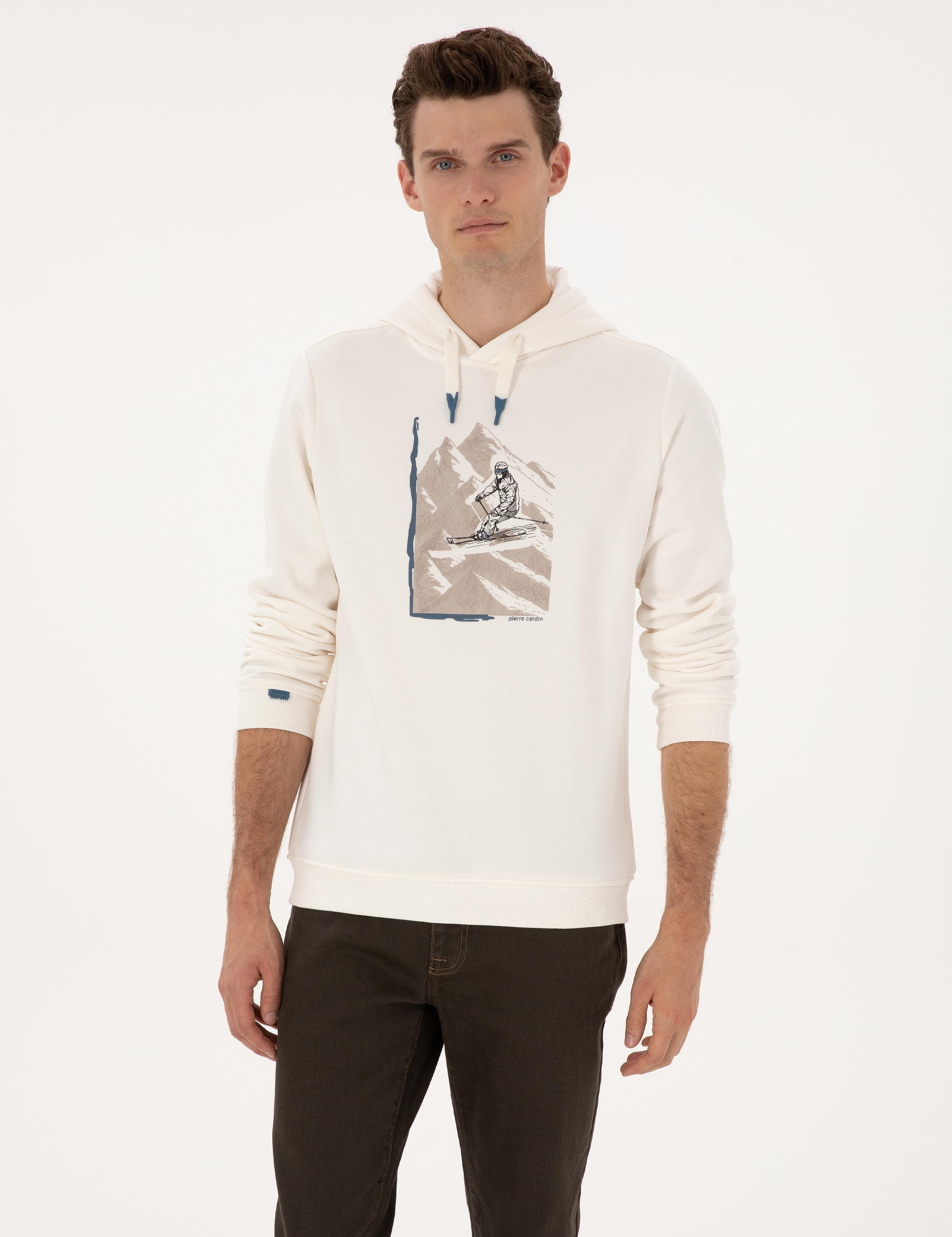Ekru Regular Fit Sweatshirt