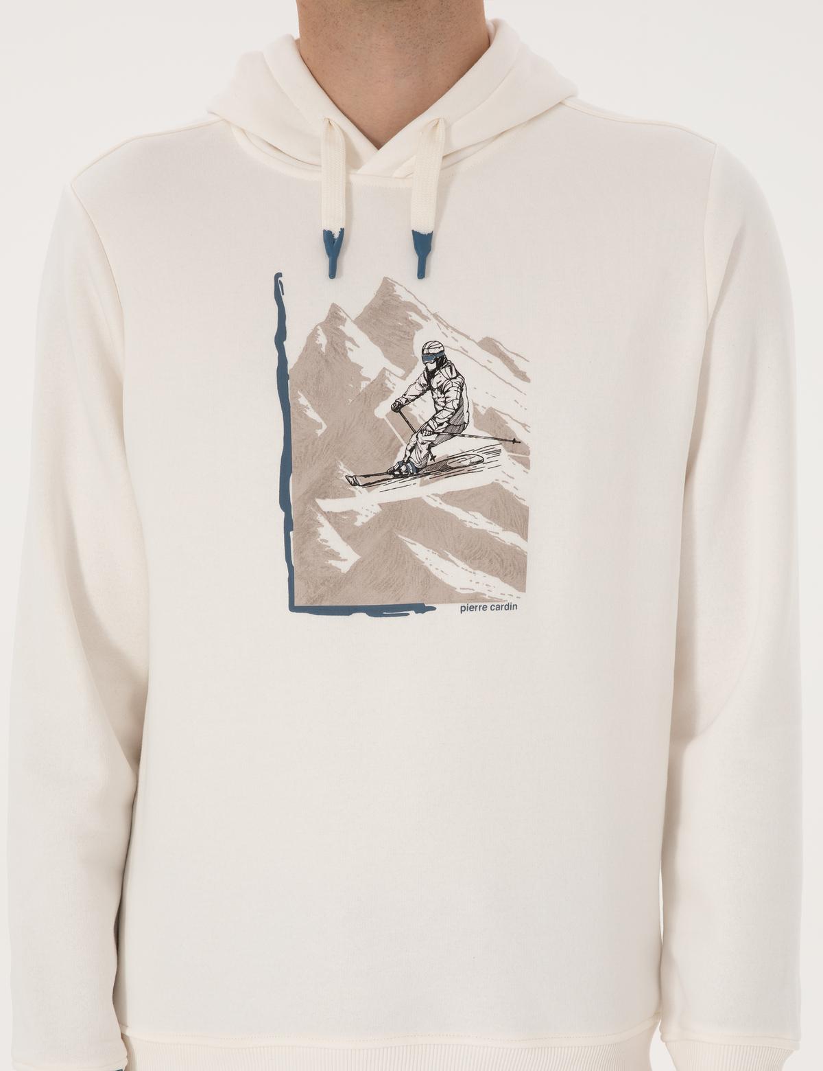 Ekru Regular Fit Sweatshirt - 50313893006