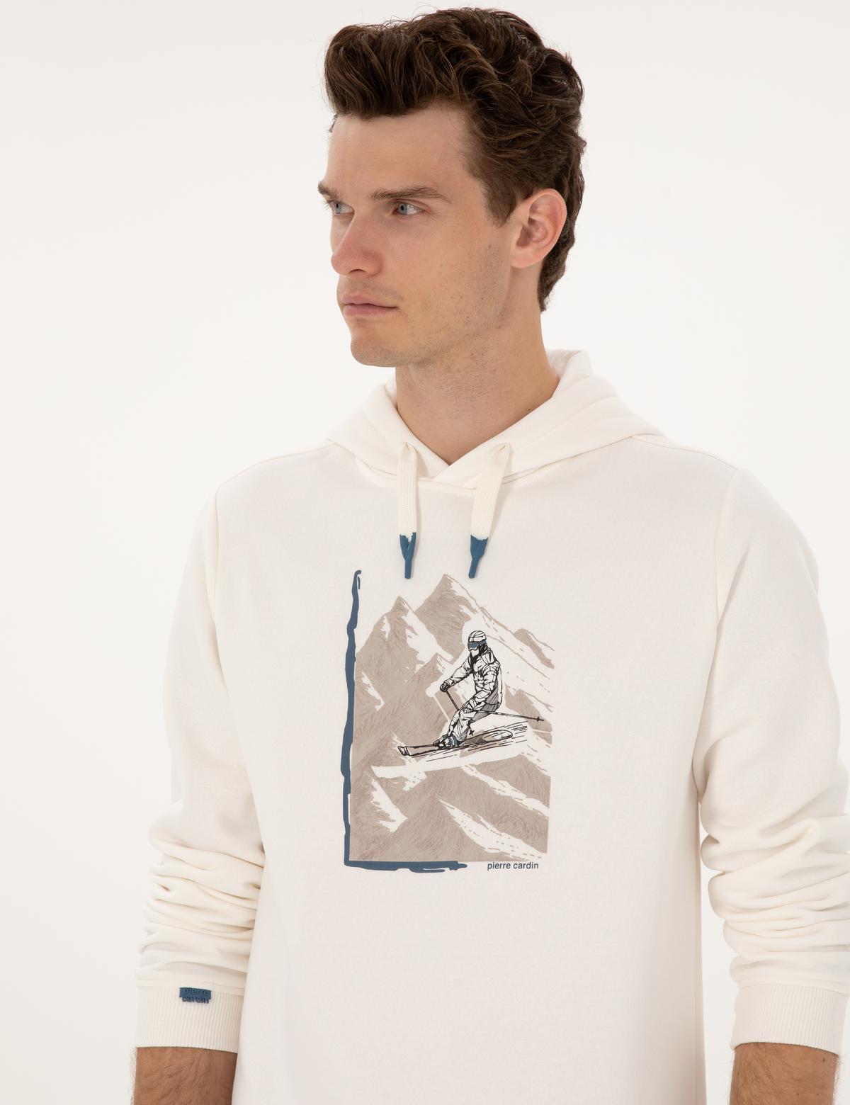 Ekru Regular Fit Sweatshirt - 50313893006
