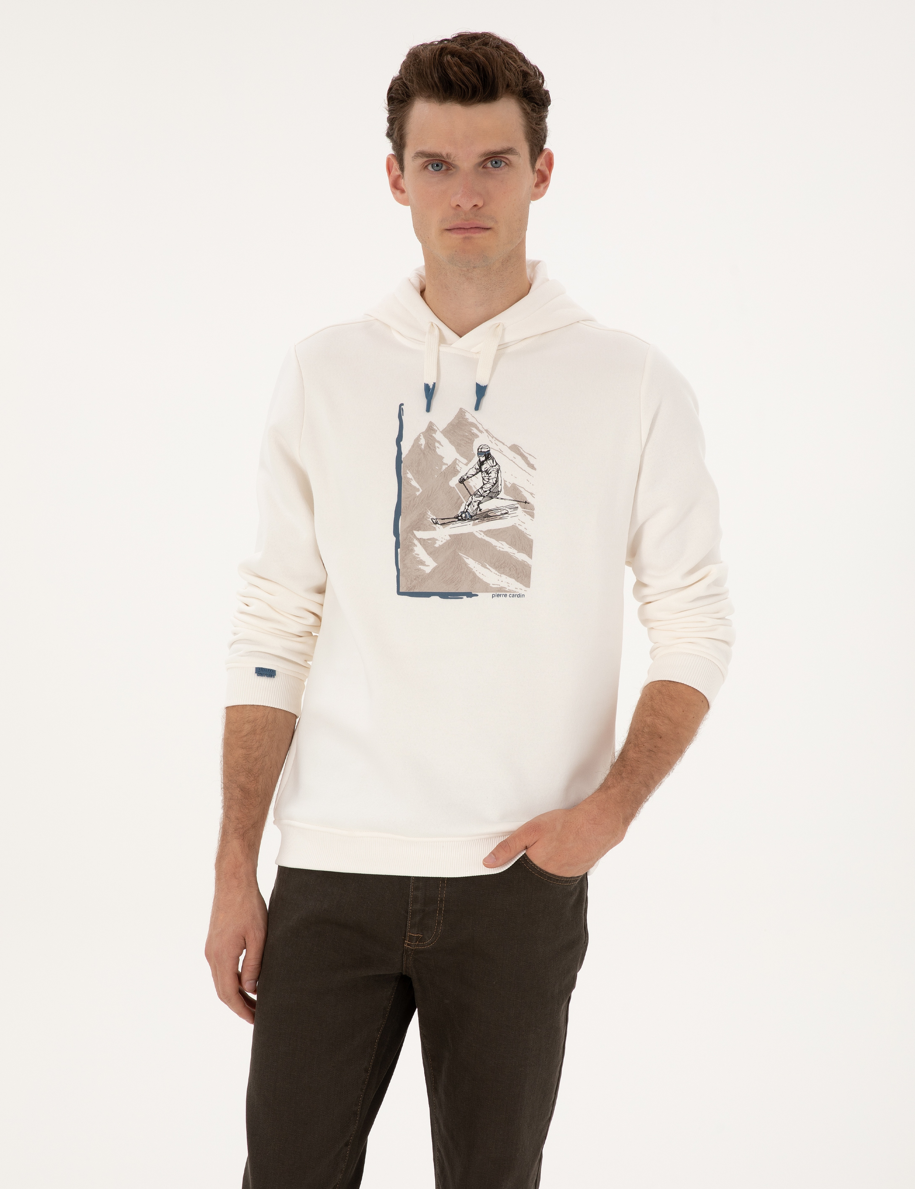 Ekru Regular Fit Sweatshirt - Image 1