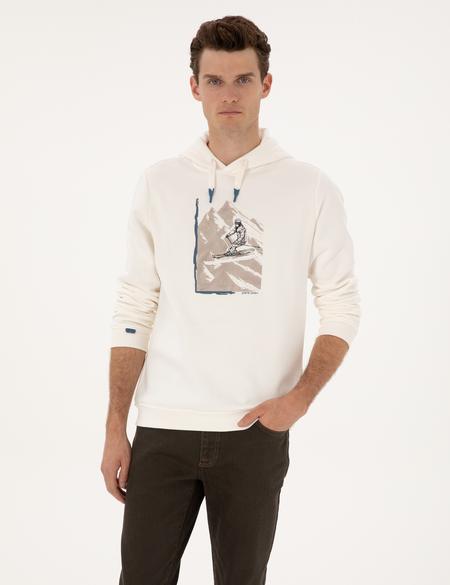 Ekru Regular Fit Sweatshirt - 50313893006