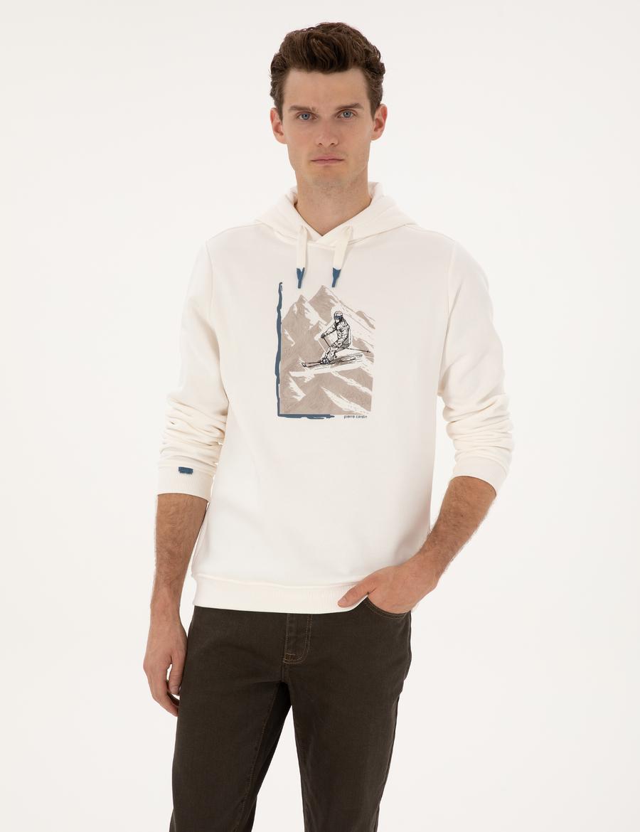 Ekru Regular Fit Sweatshirt