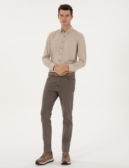 Bej Slim Fit Jean Pantolon - 50315263020