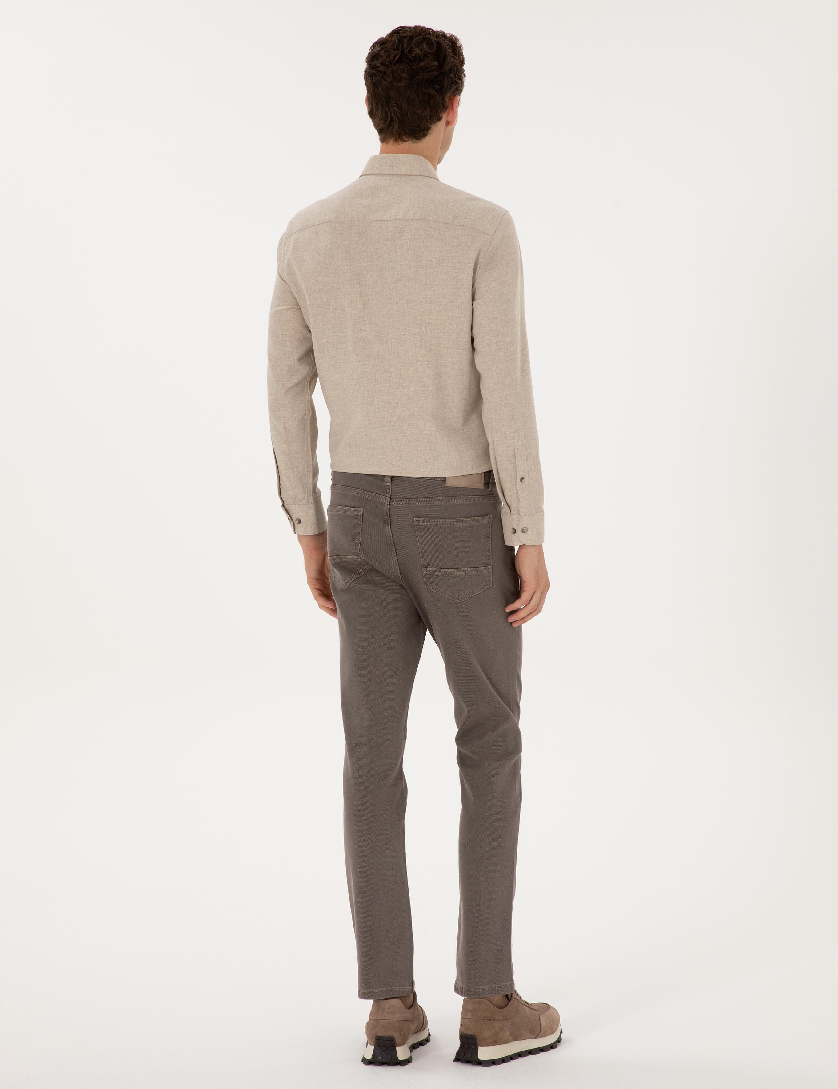 Bej Slim Fit Jean Pantolon