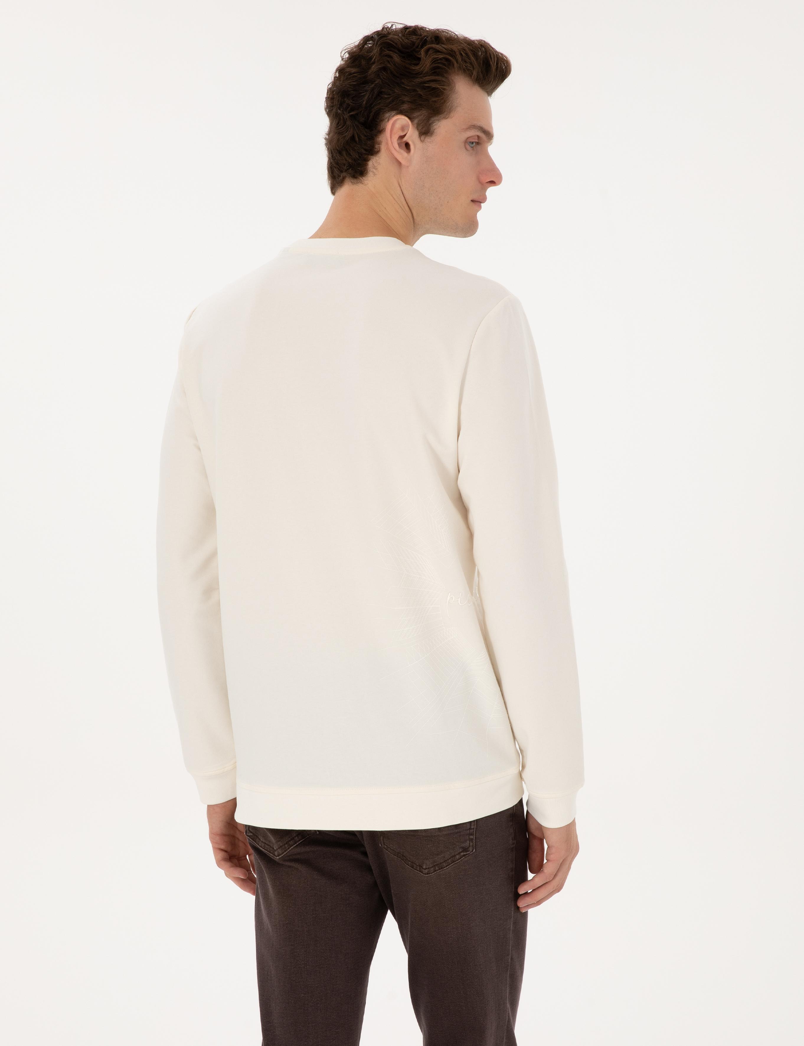 Ekru Regular Fit Sweatshirt
