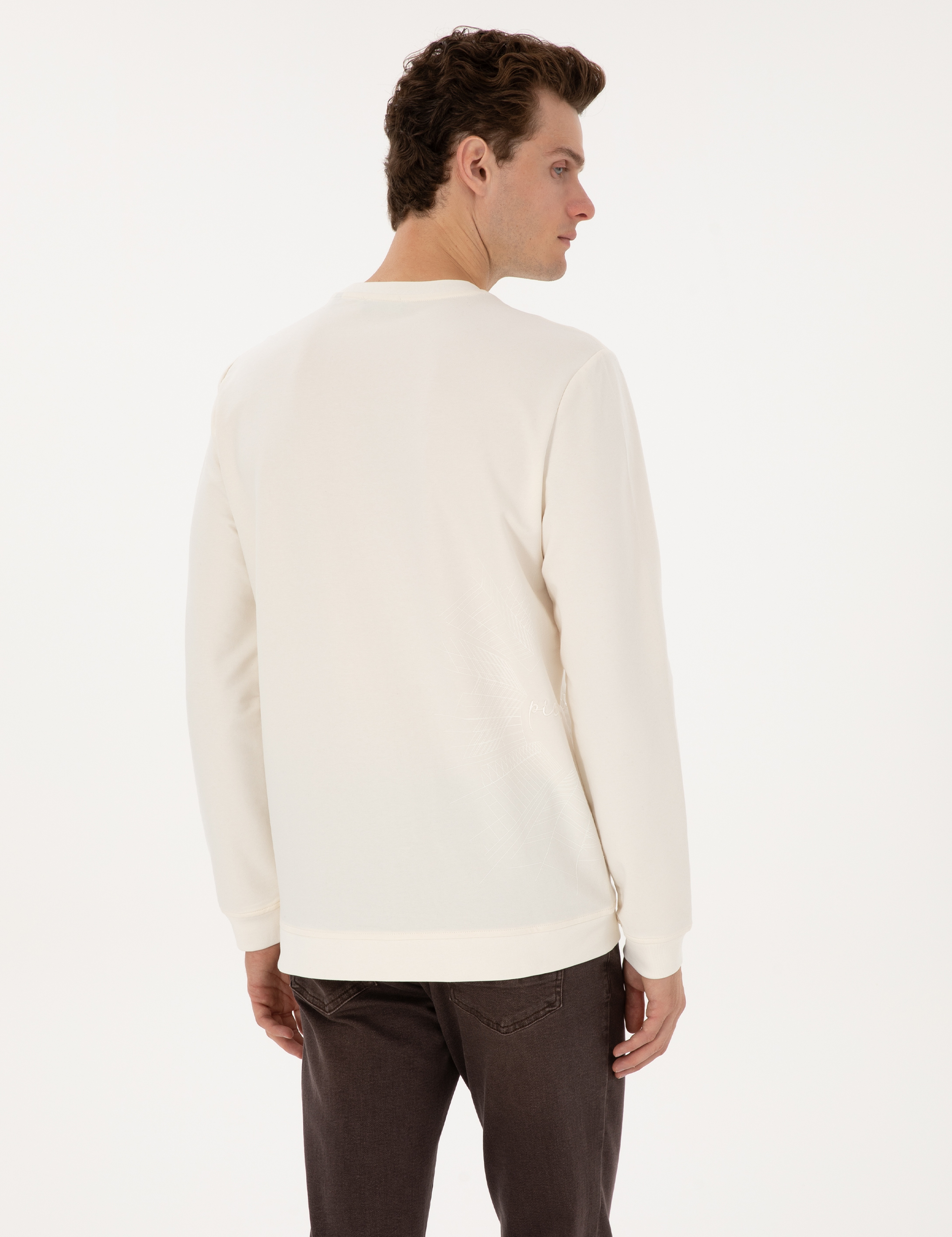 Ekru Regular Fit Sweatshirt - Image 5