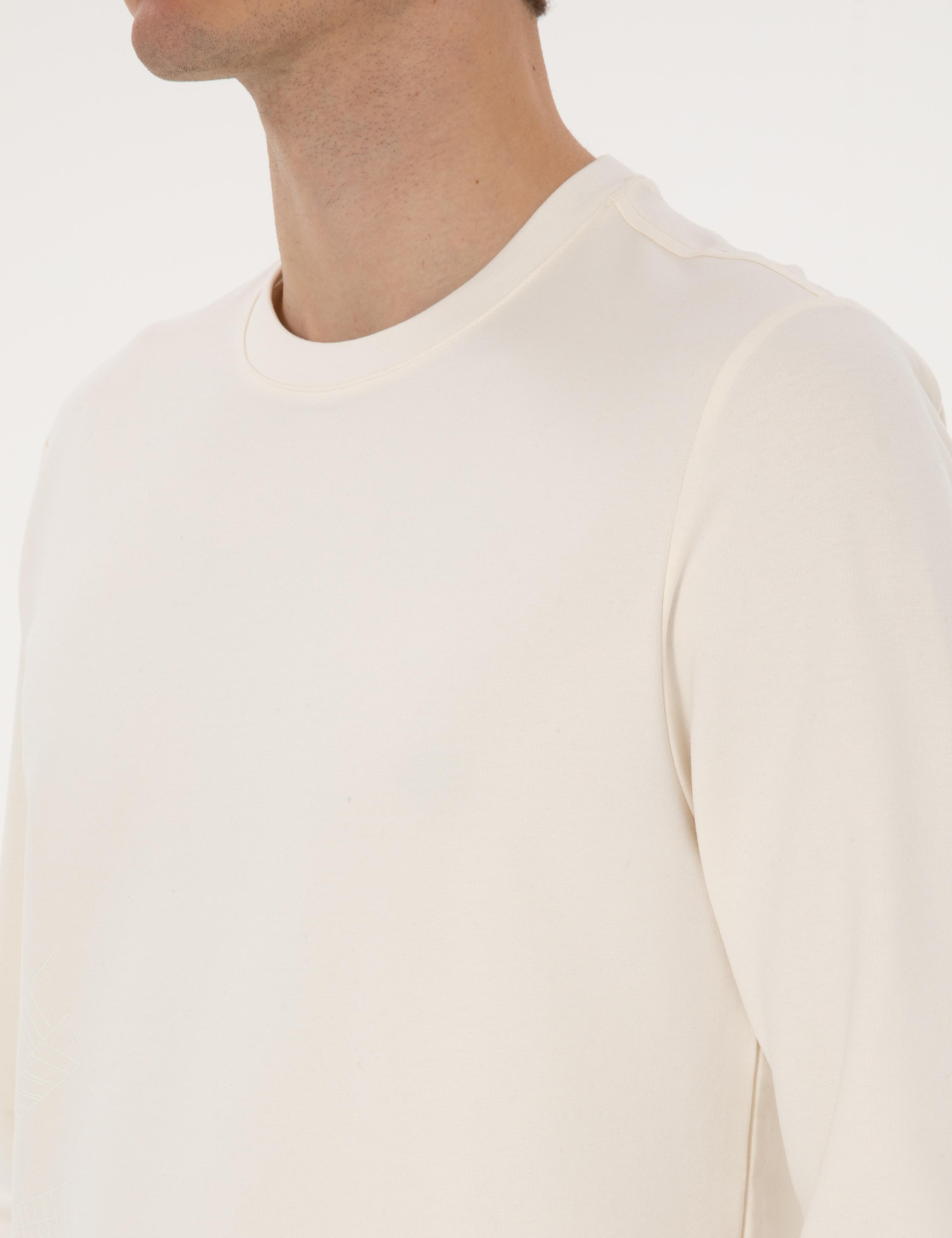 Ekru Regular Fit Sweatshirt