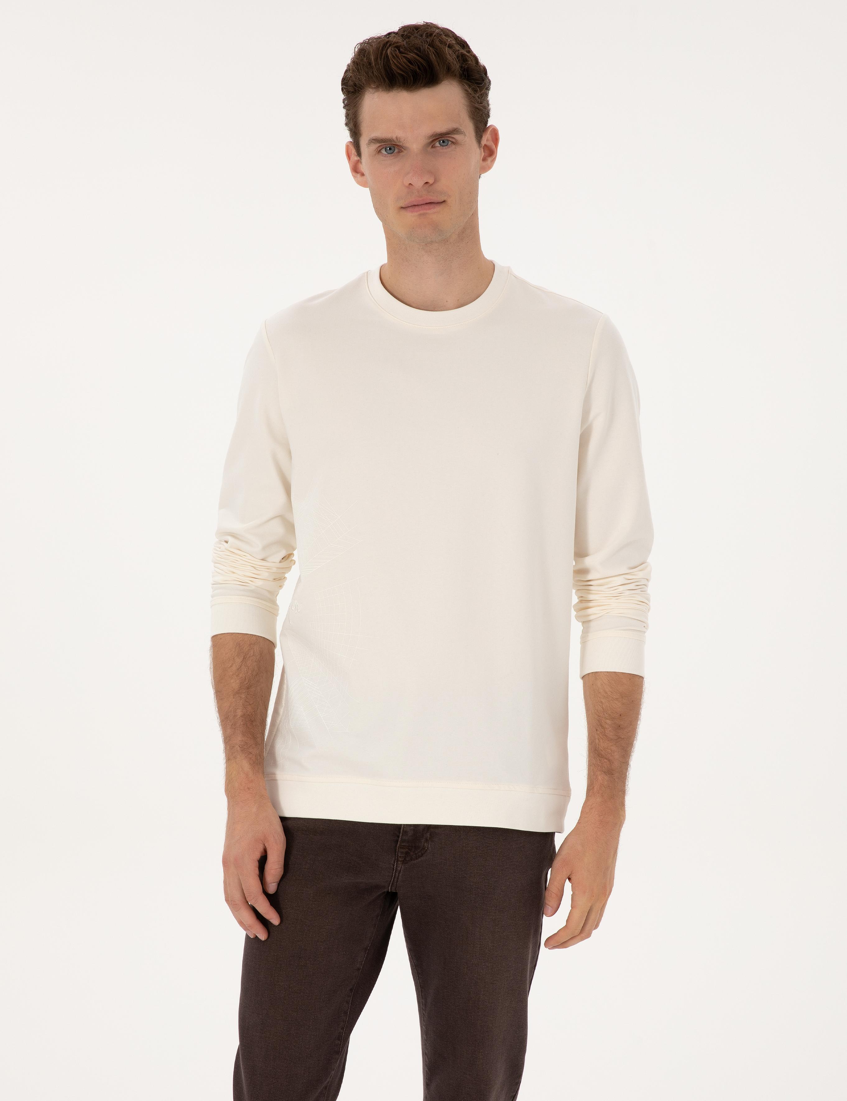 Ekru Regular Fit Sweatshirt