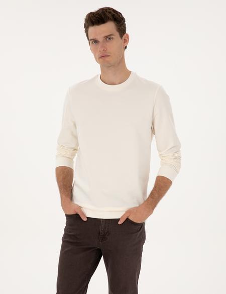 Ekru Regular Fit Sweatshirt - 50313762007