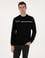 Siyah Regular Fit Bisiklet Yaka Sweatshirt