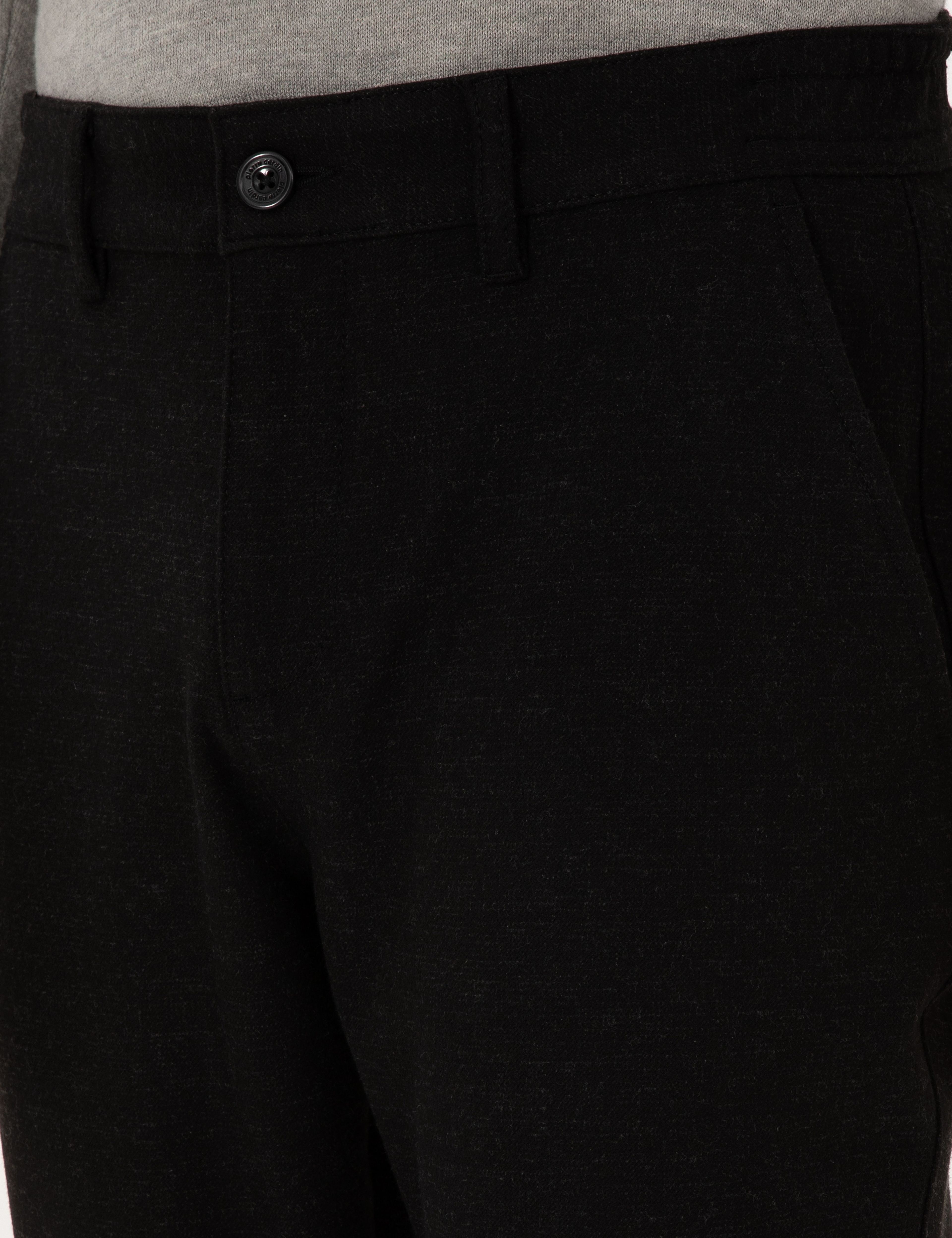 Siyah Slim Fit Kanvas Pantolon